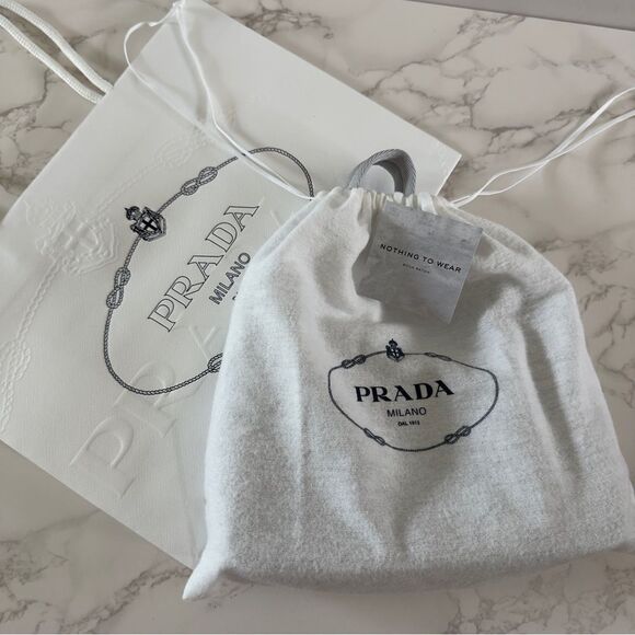 ⭕️ PRADA Mini Bag Re-Nylon Re-Edition 2000 Grey - Picture 7 of 7